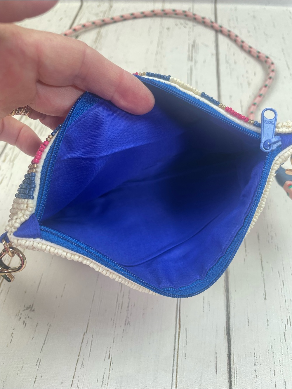 Ink + Alloy Leila Boot Seed Bead Clutch with Strap - Picture 9 of 15